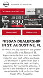 Mobile Screenshot of nissanofstaugustine.com